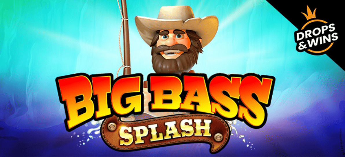Pantalla principal del slot Big Bass Splash con el pescador y los peces